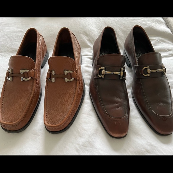 Salvatore Ferragamo - 2 pairs Mens size 10 - Picture 1 of 8